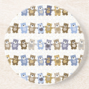 Posavasos De Arenisca modelo de un oso de peluche del juguete