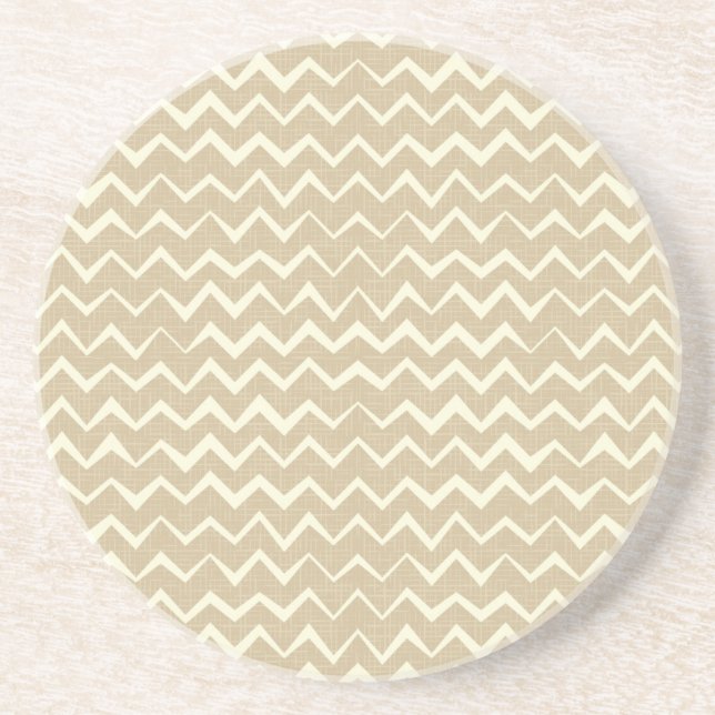 Posavasos De Arenisca Modelo de zigzag (Frente)