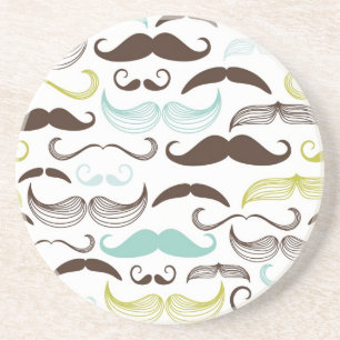 Posavasos De Arenisca Modelo del bigote, estilo retro 2
