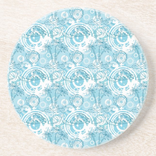 Posavasos De Arenisca modelo exótico del océano (Frente)