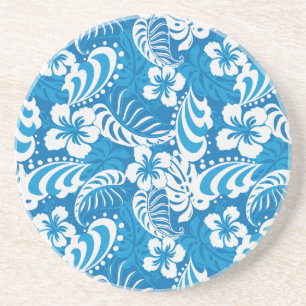 Posavasos De Arenisca Modelo tropical del hibisco
