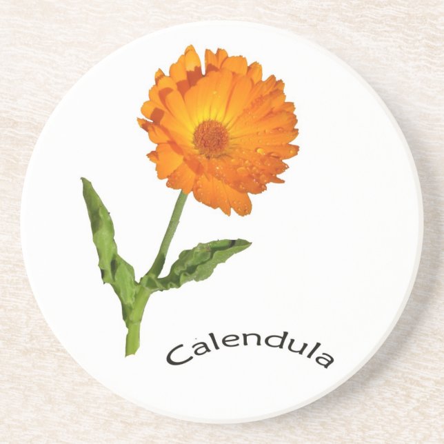 Posavasos De Arenisca Monastre - Calendula (con título) (Frente)