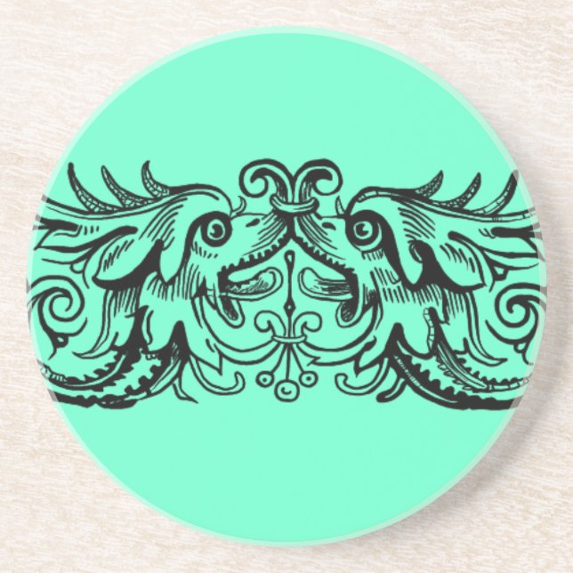 Posavasos De Arenisca Monstruo Bound (Frente)