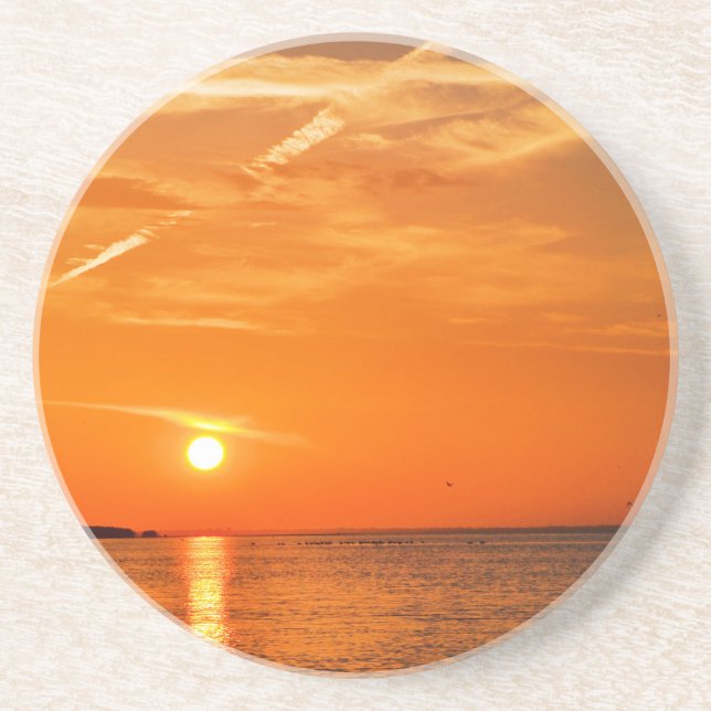 Posavasos De Arenisca Monstruo de bebida de arena (Frente)