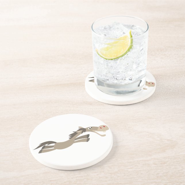 Posavasos De Arenisca Monstruo De Caballos Personalizado De Swift (Lado)