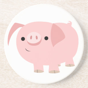Posavasos De Arenisca Monstruo de cerdo de Personalizado cutáneo