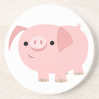 Posavasos De Arenisca Monstruo de cerdo de Personalizado cutáneo
