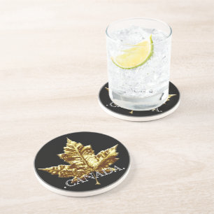 Posavasos De Arenisca Monstruo de equipo Canadá de oro de montaña