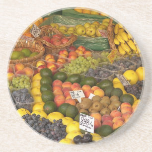 Posavasos De Arenisca Monstruo de frutas mixto