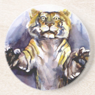 Posavasos De Arenisca Monstruo de tigres tigre