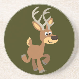 Posavasos De Arenisca Monstruo de venado de Personalizado de trote