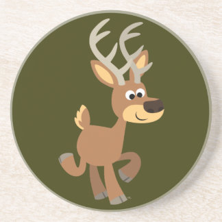 Posavasos De Arenisca Monstruo de venado de Personalizado de trote