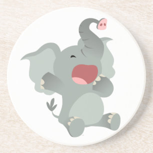 Posavasos De Arenisca Monstruo elefante de Personalizado somnoliento