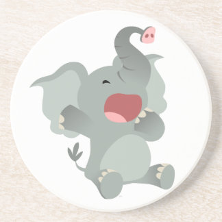 Posavasos De Arenisca Monstruo elefante de Personalizado somnoliento