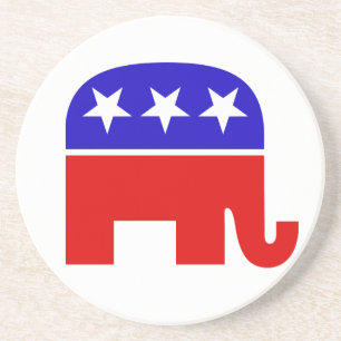 Posavasos De Arenisca Monstruo elefante republicano