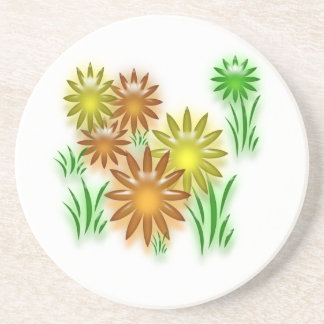 Posavasos De Arenisca Monstruo - Flores de neón