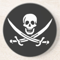 Monstruo para bebidas con bandera pirata Jolly Rog