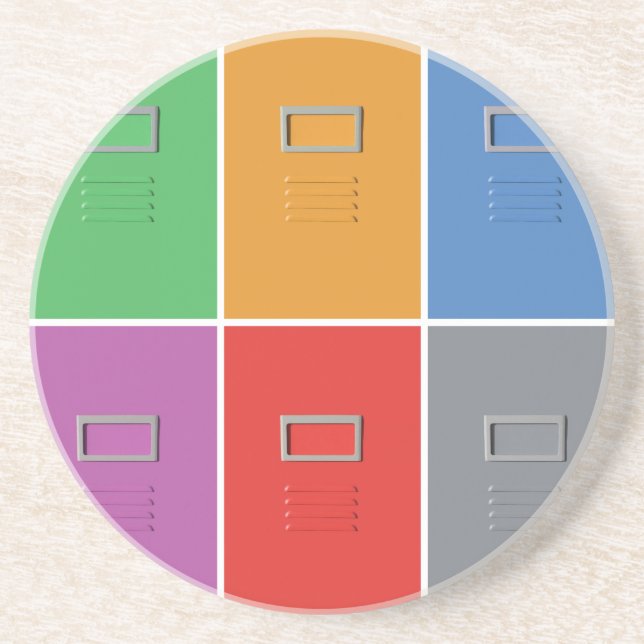 Posavasos De Arenisca Monstruo personalizado de archivadores (Frente)