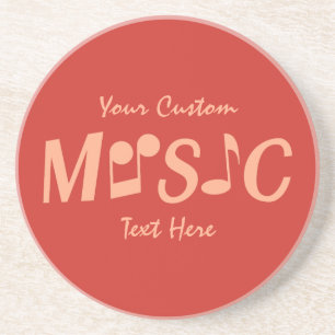 Posavasos De Arenisca Monstruo personalizado MUSICAL