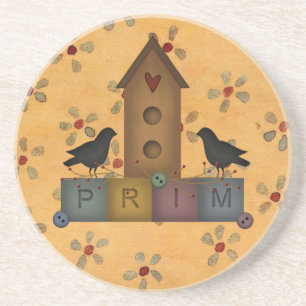 Posavasos De Arenisca Monstruo primitivo de la casa de pájaros