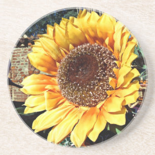 Posavasos De Arenisca Montaña de girasol