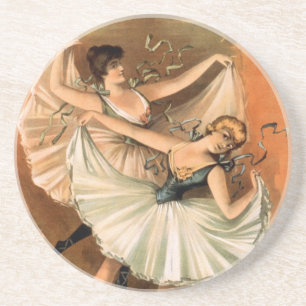Posavasos De Arenisca Montaña rusa de dos Ballerinas
