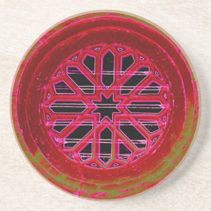 Posavasos De Arenisca montaña rusa de la ventana medieval