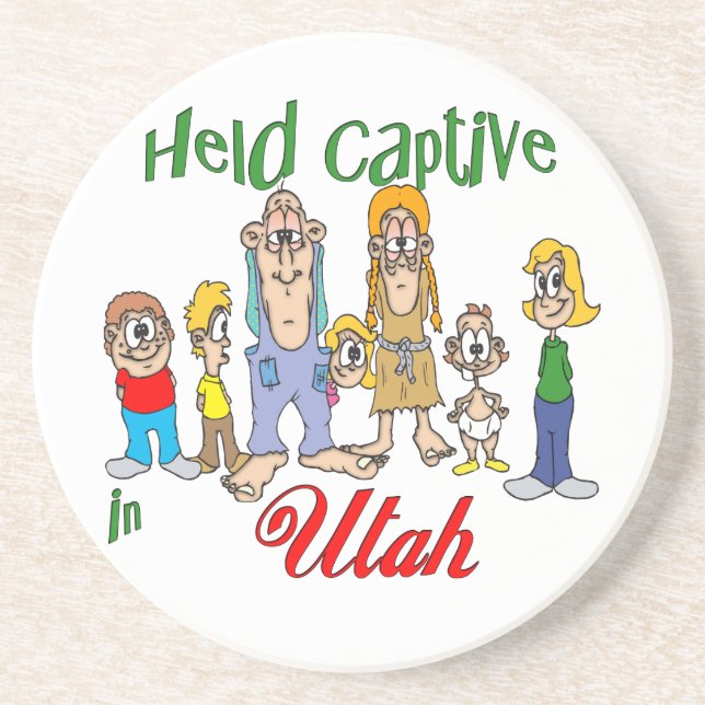 Posavasos De Arenisca Montaña Sandstone Parque de Trailer de Utah (Frente)