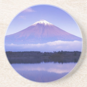 Posavasos De Arenisca Monte Fuji con Nube Lenticular, Lago Motosu,