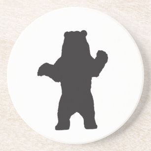 Posavasos De Arenisca Montura de oso negro