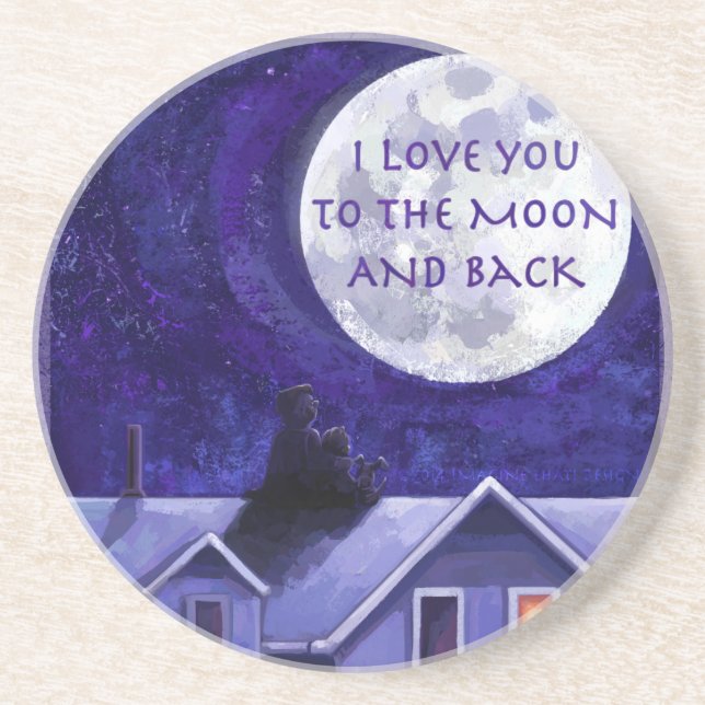 Posavasos De Arenisca Moon Watch (Frente)
