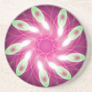 Posavasos De Arenisca Morado verde que huye