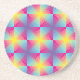 Posavasos De Arenisca Mosaico cuadrado abstracto del vector