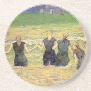 Posavasos De Arenisca Mujeres Bañándose Dieppe de Paul Gauguin