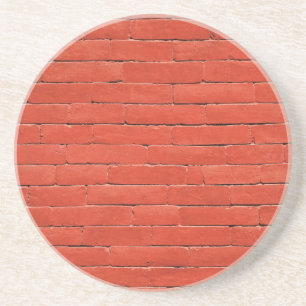 Posavasos De Arenisca Muro Naranja rojo