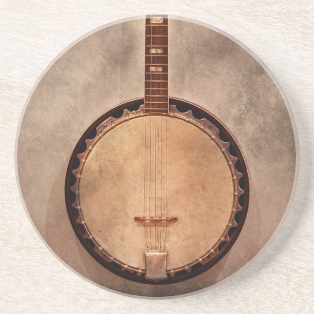Posavasos De Arenisca Música - secuencia - banjo (Frente)