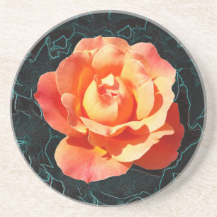 Posavasos De Arenisca Naranja brillante rosa