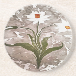 Posavasos De Arenisca Narciso En Mármol