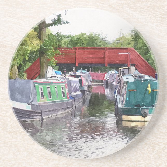 POSAVASOS DE ARENISCA NARROWBOATS (Frente)