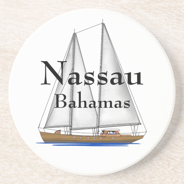 Posavasos De Arenisca Nassau Bahamas (Frente)