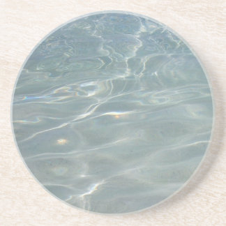 Posavasos De Arenisca Naturaleza azul del Resumen del Agua del Caribe