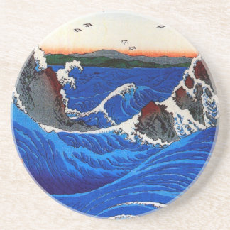 Posavasos De Arenisca Navaro Rapids, Bella Artes japonés de Hiroshige