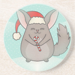 Posavasos De Arenisca navidades chinchillas