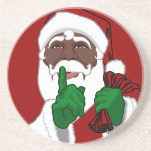 Posavasos De Arenisca Navidades de Santa Cláusula de Santa Clara