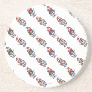 Posavasos De Arenisca Navidades de St. Bernard