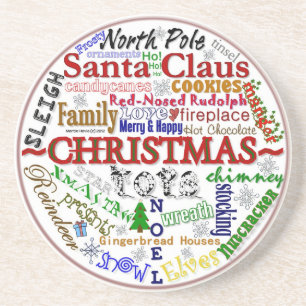 Posavasos De Arenisca Navidades de Word-Art - Pascua