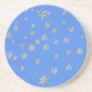 POSAVASOS DE ARENISCA NAVIDADES SNOWFLAKES