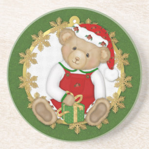 Posavasos De Arenisca Navidades Teddy Bear - Niño