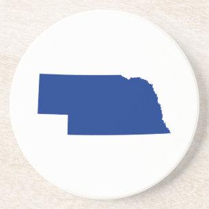 Posavasos De Arenisca Nebraska en Azul