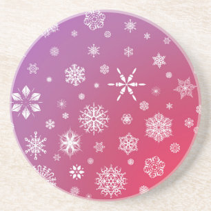 Posavasos De Arenisca Nieve en caída